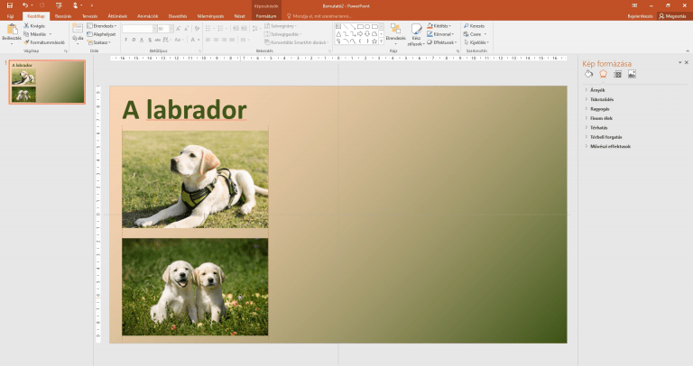 PowerPoint – komlpett diakocka elkészítése